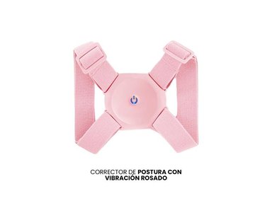 CORRECTOR DE POSTURA CORPORAL VIBRACIÓN ROSADO