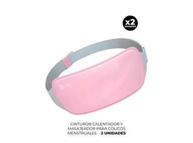 PACK 2 MASAJEADOR CORPORAL CINTURON CALENTADOR COLICOS MENSTRUALES