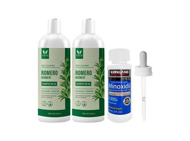 SHAMPOO VENA ROMERO 500ML 2UDS +MINOXIDIL LÍQUIDO 60ML+GOTERO ORIGINAL