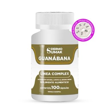 GUANABANA COMPLEX 30MG - 100 CAP - DERMO SUMAK + REGALO PASTILLERO