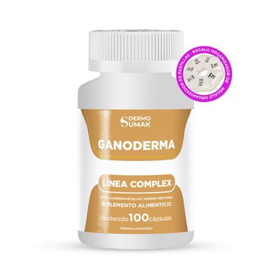 GANODERMA COMPLEX 400 MG 100 CAP - DERMO SUMAK + REGALO PASTILLERO