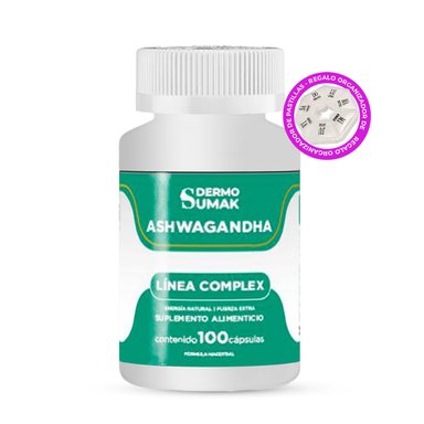 ASHWAGANDHA COMPLEX 300MG - 100 CAP - DERMO SUMAK + REGALO PASTILLERO