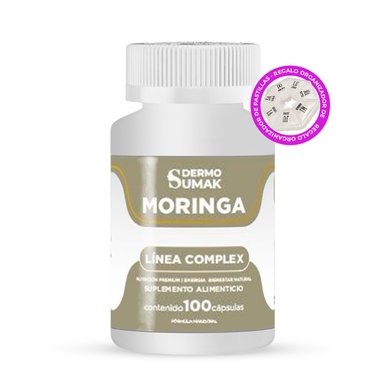 MORINGA COMPLEX 300MG - 100 CAP - DERMO SUMAK + REGALO PASTILLERO