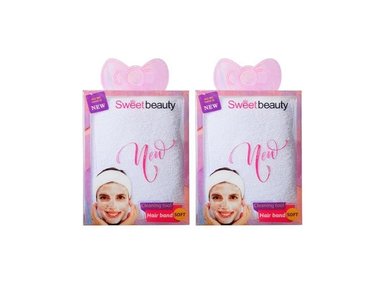 DIADEMA AJUSTABLE PARA MAQUILLAJE SWEET BEAUTY 2 UND