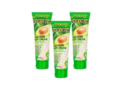 CREMA PARA PIES AGUACATE 120ML FRUIT OF THE WOKALI 3 UND