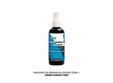 LOCION MINOXIDIL PREMIUN 5% LIQUIDO 120ML - DERMO SUMAK