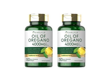 2 ACEITE DE ORÉGANO 4000 MG - CARLYE 150 CÁPSULAS BLANDAS