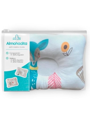 ALMOHADA BABY LOCK CIERVO 4 X 28CM MULTICOLOR PARA BEBÉ ANTICABEZA PLANA - 2