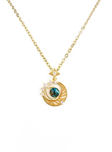 COLLAR ELEGANTE CIRCULO CELESTIAL