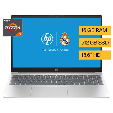 LAPTOP HP 15-FC0077LA AMD RYZEN 7 16GB RAM 512GB SSD W11