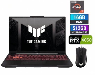 LAPTOP ASUS TUF GAMING A16 R7 16GB 512GB RTX 4050 6GB 16'' - 1