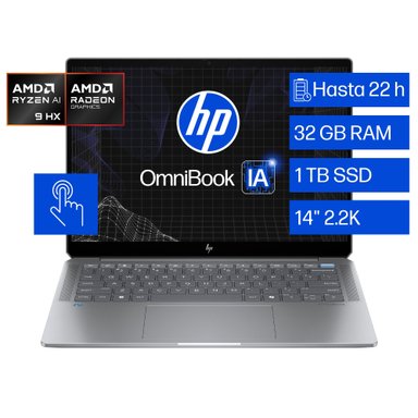 NOTEBOOK HP OMNIBOOK R9 32GB 1TB SSD 14' TOUCH