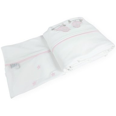 JUEGO DE SABANAS 130 X 70 CM NIÑA - AVES - BRB