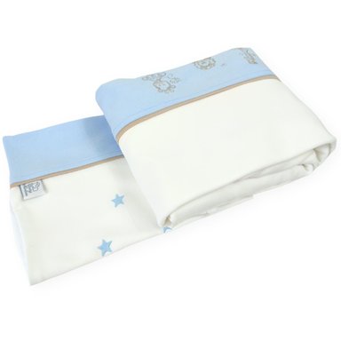 SET SÁBANAS BABY MERINOS ALGODÓN MULTICOLOR 130 X 70 CM NIÑO BABY SAFARI BDC