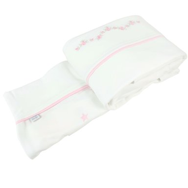 SET SÁBANAS BABY MERINOS MULTICOLOR 130 X 70 CM NIÑA FLORES BRB