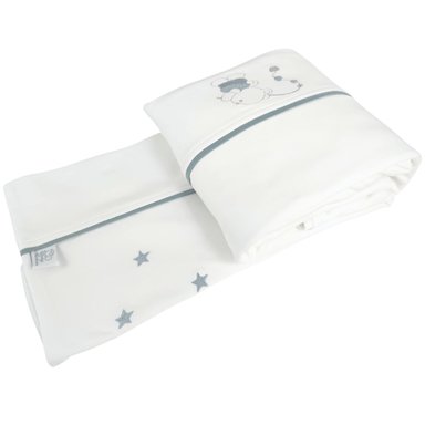 SET SÁBANAS BABY MERINOS ALGODÓN MULTICOLOR 130 X 70 CM NIÑO OSITO PESCADOR BCEMB