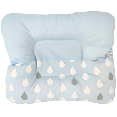 ALMOHADA ANTI CABEZA PLANA LLUVIA / CELESTE