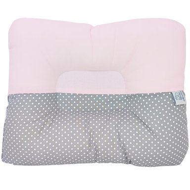 ALMOHADA BABY MERINOS ALGODÓN MULTICOLOR ANTI CABEZA PLANA PUNTOS