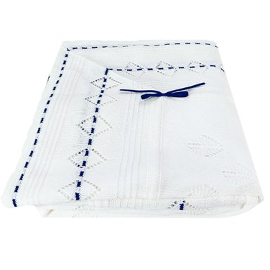 COLCHA ALGODÓN MULTICOLOR BEBÉ HILO TACTO