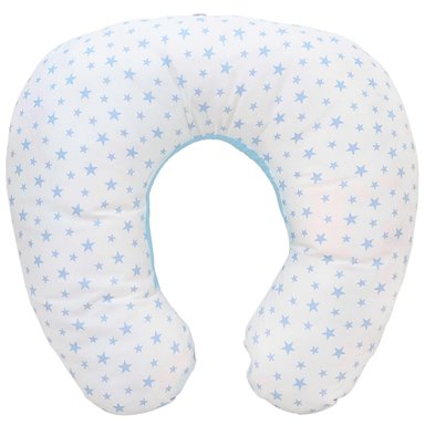 COJÍN DE LACTANCIA BABY MERINOS 30X30CM ALGODÓN BLANCO ESTRELLAS CE