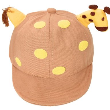 GORRO BEBÉ - JIRAFA - MARRÓN