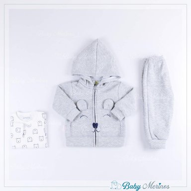 CONJUNTO LUCILE JACQUARD GRIS