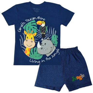 CONJUNTO BEBÉ POLO + SHORT SAFARI