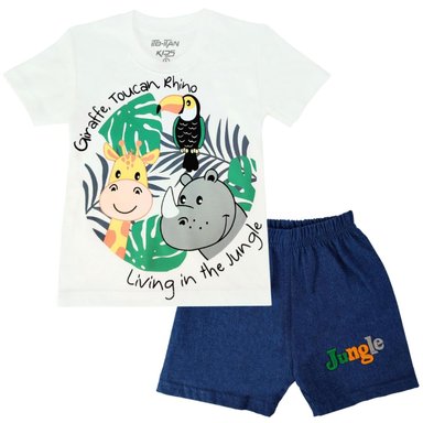 CONJUNTO BEBÉ POLO + SHORT SAFARI