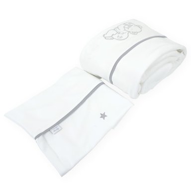 SET SÁBANAS BABY MERINOS MULTICOLOR 130 X 70 CM OSITO DURMIENDO V2 BGB