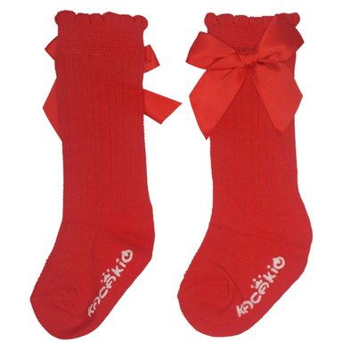 MEDIAS LARGAS - LAZO - ROJO CLARO