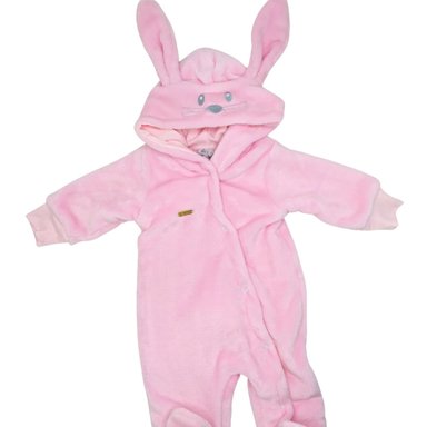 ENTERIZO ROSADO ACOLCHADO CONEJO