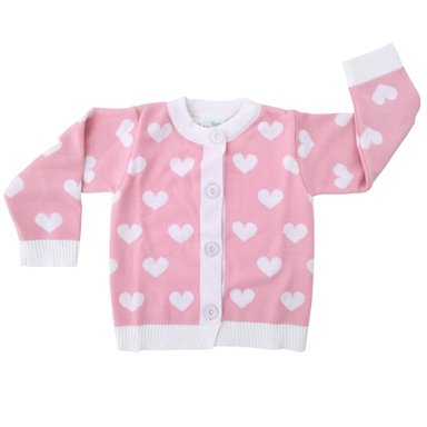 CHOMPA MULTICOLOR BEBÉ HILO CORAZONES