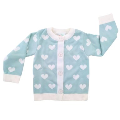 CHOMPA MULTICOLOR BEBÉ HILO CORAZONES