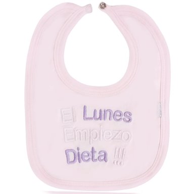 BABERO EN ALGODÓN CON BROCHE - KM102