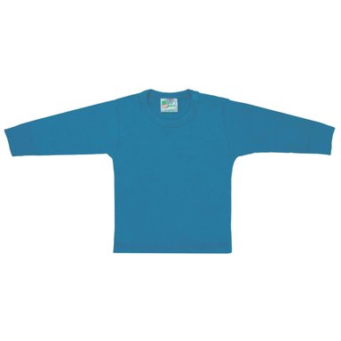 POLO CON MANGAS LARGAS - TURQUESA