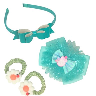 SET VINCHA Y GANCHOS NIÑA M10 TAMAÑO 3 A 4 AÑOS