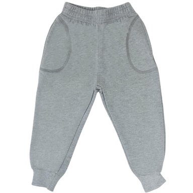 PANTALON BEBÉ JOGGER - FRENCH TERRY - PLOMO V2