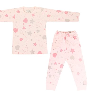 PIJAMA DE BEBÉ DE ALGODÓN SUAVE - ESTRELLAS