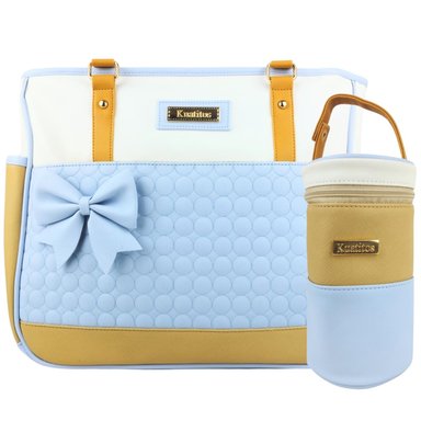 BOLSO PAÑALERA LAZO - CELESTE