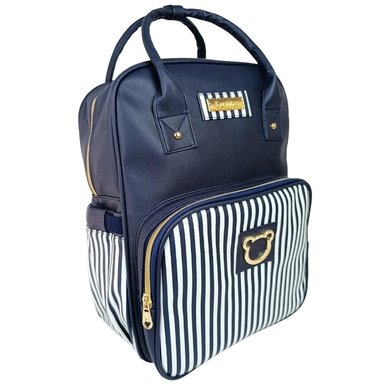 MOCHILA PAÑALERA - RAYAS - MARINO - 2