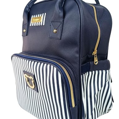 MOCHILA PAÑALERA - RAYAS - MARINO - 4