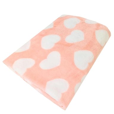 MANTA FELPA BEBÉ - CORAZONES - S2349