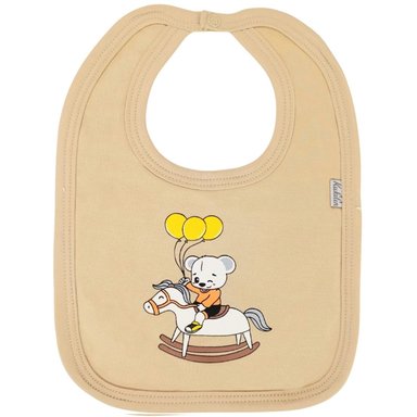 BABERO EN ALGODÓN CON BROCHE - S2417