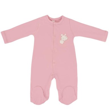 ENTERIZO BEBÉ ALGODON PALO ROSA - T0402