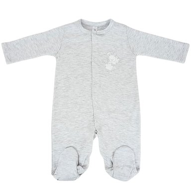 ENTERIZO BEBÉ ALGODON PLOMO - T0402