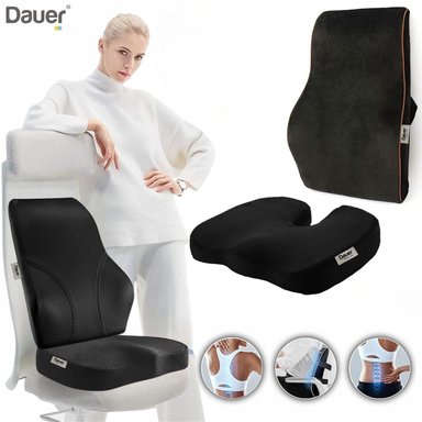COJINES DAUER DUO VISCOELÁSTICO CON GEL INCLUYE LUMBAR Y ASIENTO