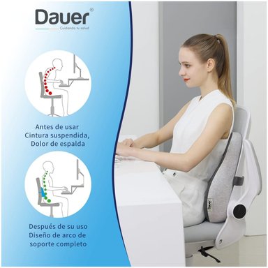 COJÍN LUMBAR RESPALDAR VISCOELÁSTICO 3D ERGONOMICO CONBOLSILLO LATERAL - 5