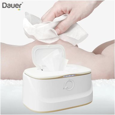 CALENTADOR Y DISPENSADOR TOALLITAS HÚMEDAS DAUER BLANCO CON LUZ LED NOCTURNA