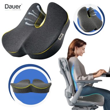 ASIENTO COJÍN 3D ERGONÓMICO MEJORA LA POSTURA INCLUYE FORRO Y ASA