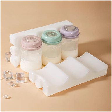 BLOQUES HIELO DAUER BLANCO CON GEL REUTILIZABLES BOTELLAS BIBERONES BEBIDAS X2 UNIDADES - 3